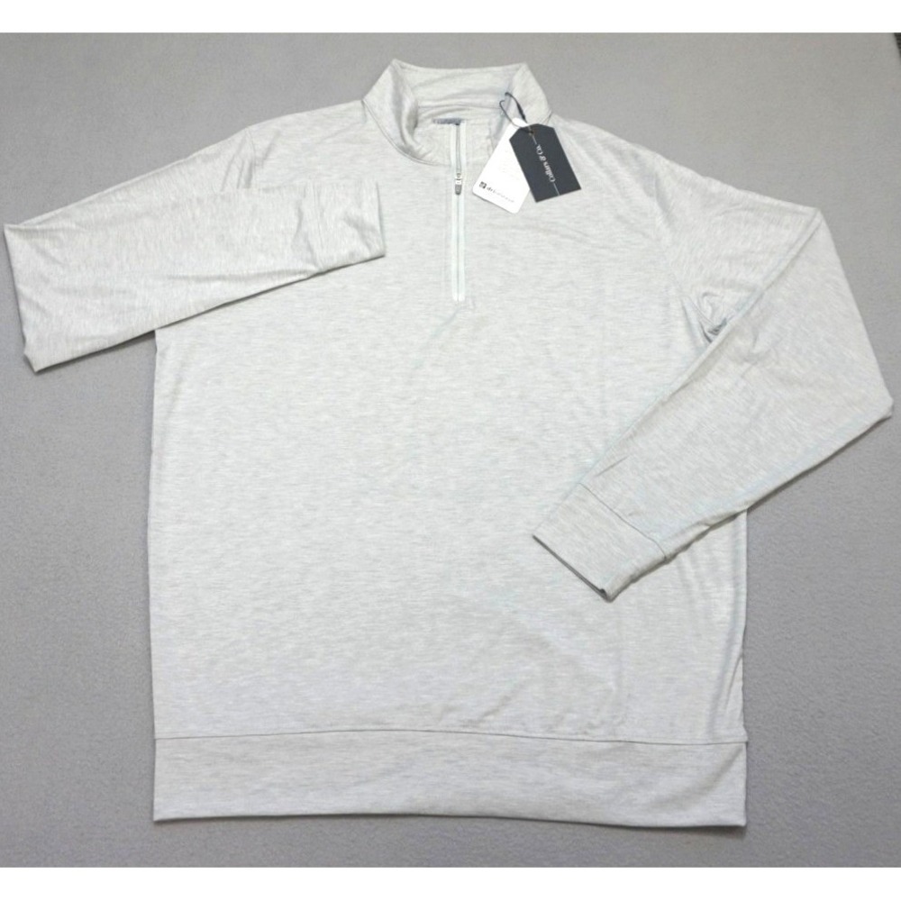 COLLARS & CO Dri Release Performance 1/4 Zip Pullover Mens Medium Gray NWT - Picture 3 of 9